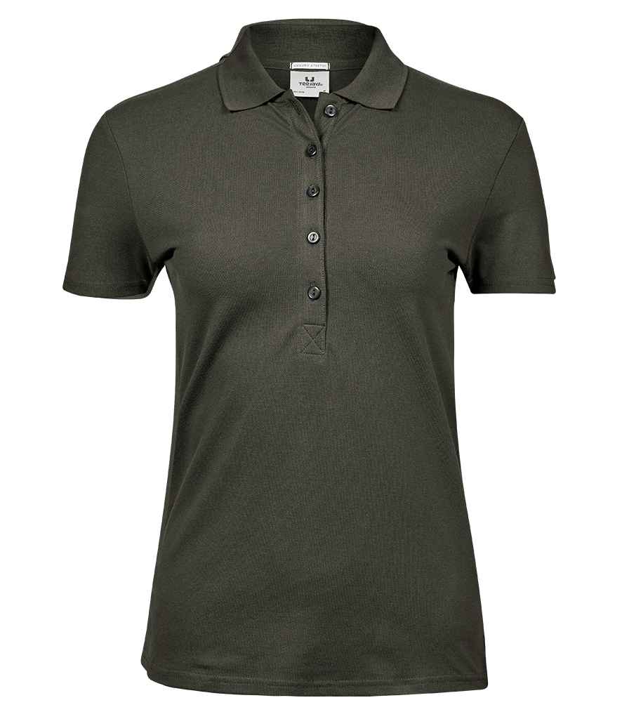 Tee Jays Ladies Luxury Stretch Polo Shirt - Deep Green