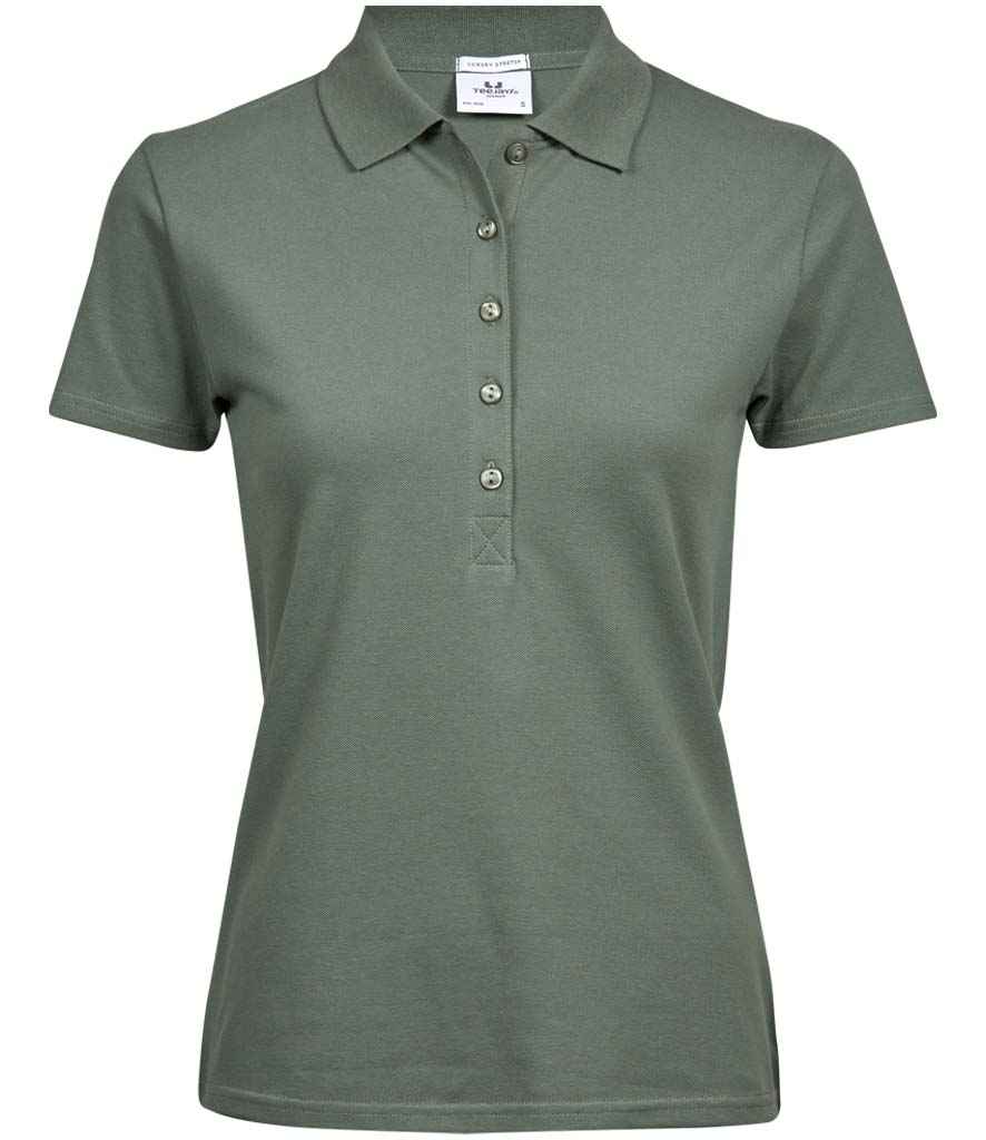 Tee Jays Ladies Luxury Stretch Polo Shirt - Leaf Green