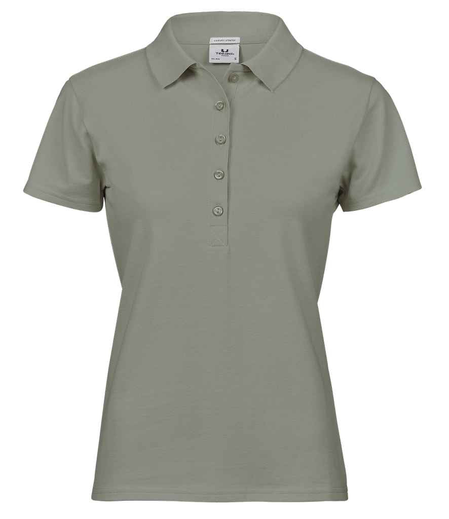 Tee Jays Ladies Luxury Stretch Polo Shirt - Sage