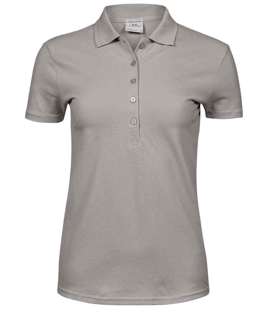 Tee Jays Ladies Luxury Stretch Polo Shirt - Stone