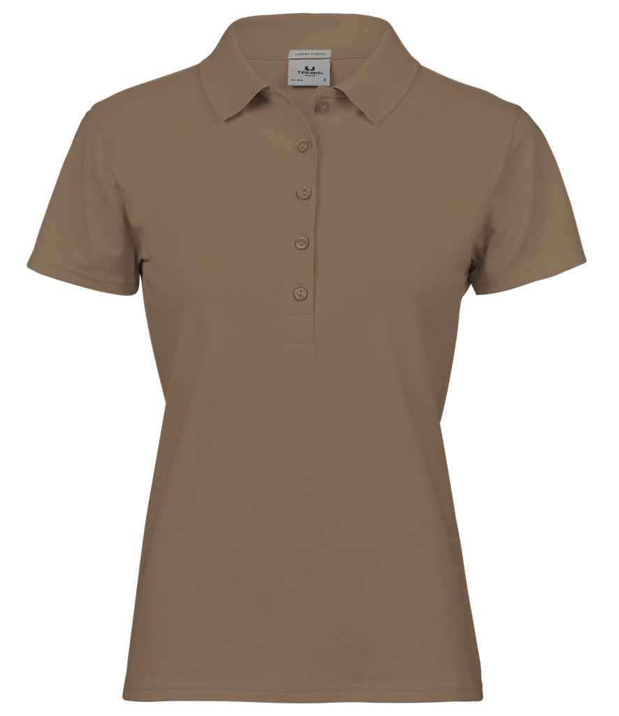 Tee Jays Ladies Luxury Stretch Polo Shirt - Wood