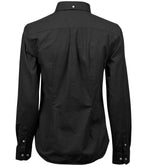 Tee Jays Ladies Perfect Long Sleeve Oxford Shirt - Black
