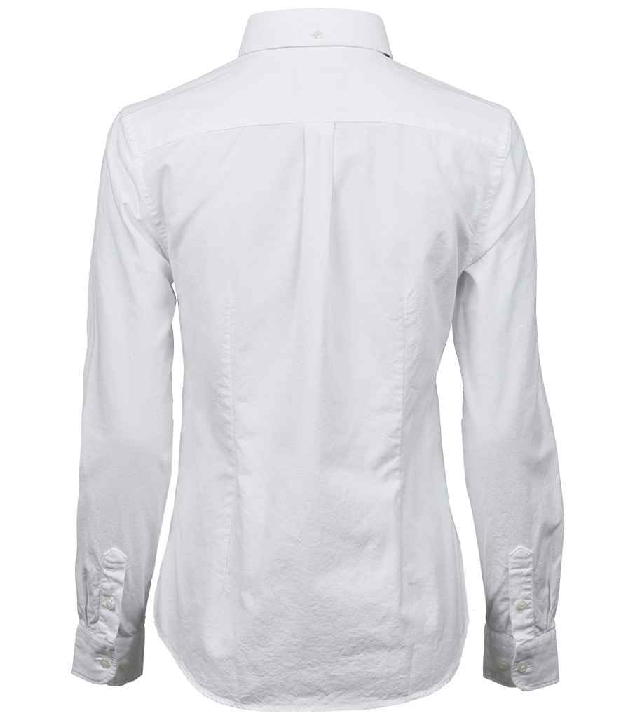 Tee Jays Ladies Perfect Long Sleeve Oxford Shirt - White