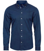 Tee Jays Long Sleeve Casual Twill Shirt - Indigo