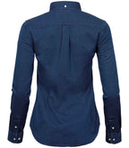 Tee Jays Ladies Long Sleeve Casual Twill Shirt - Indigo