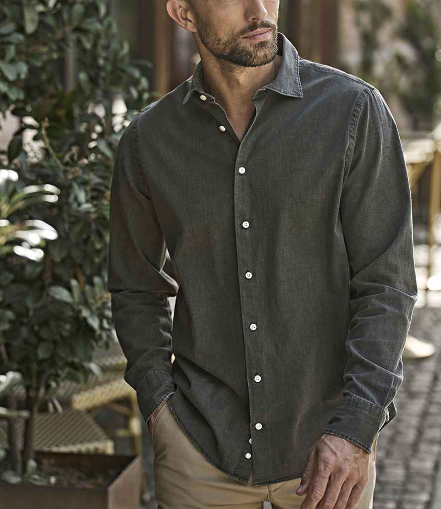 Tee Jays Denim Shirt - Black Denim