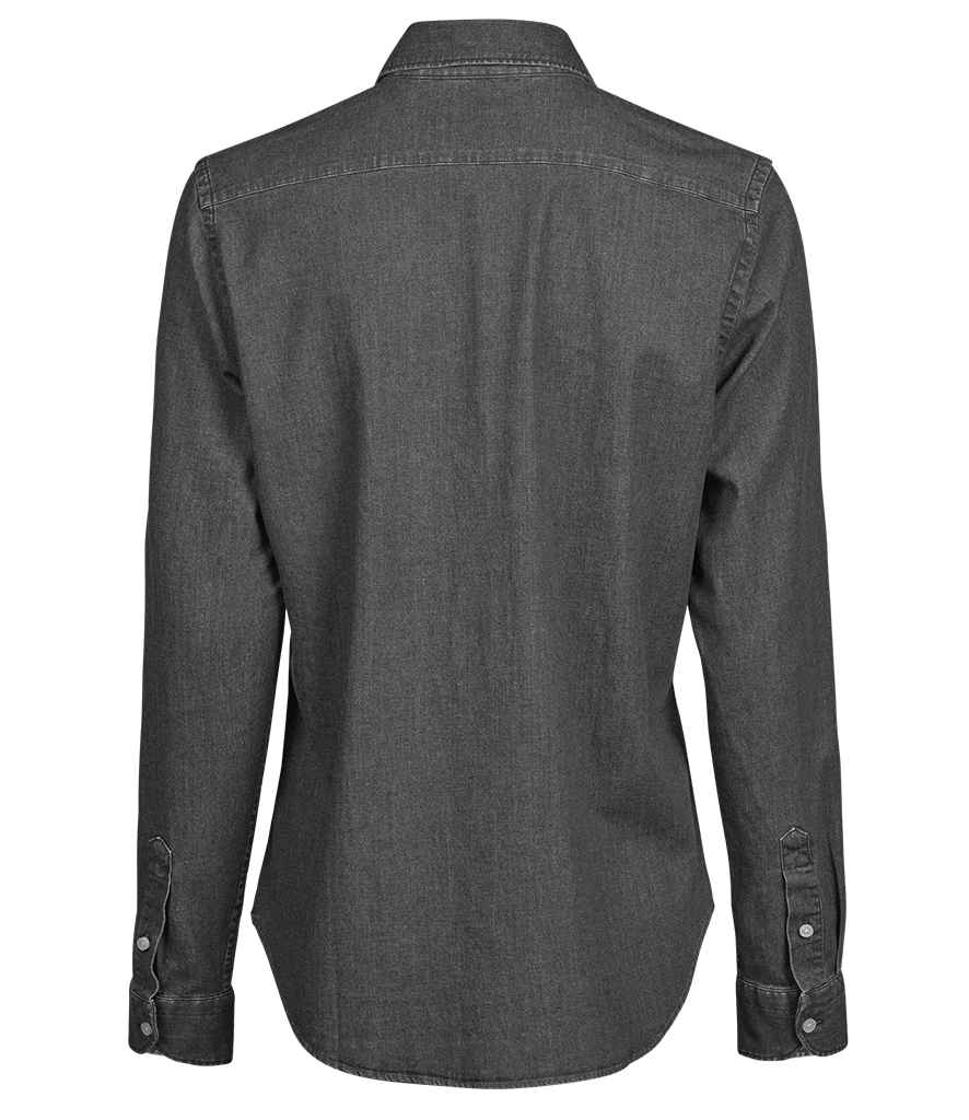 Tee Jays Ladies Denim Shirt - Black Denim