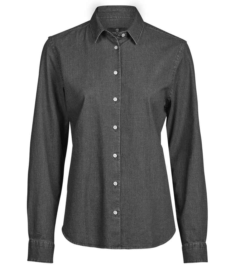 Tee Jays Ladies Denim Shirt - Black Denim