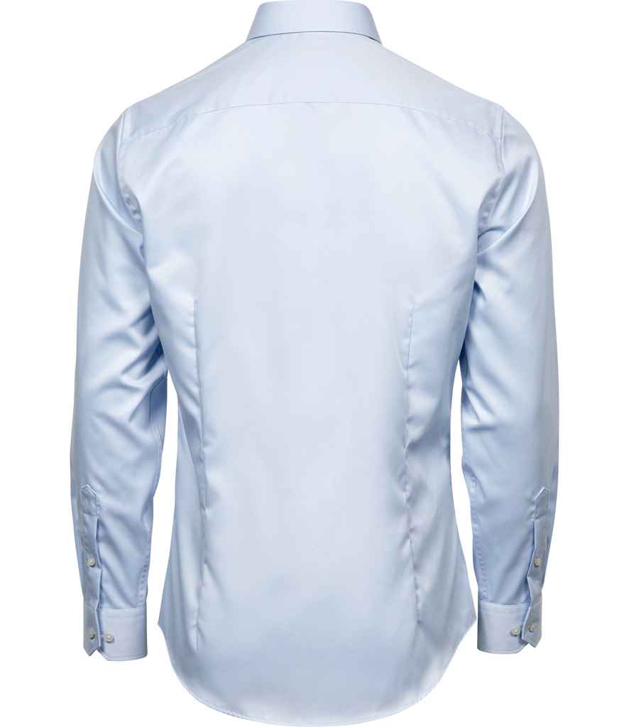 Tee Jays Luxury Comfort Fit Long Sleeve Oxford Shirt - Light Blue