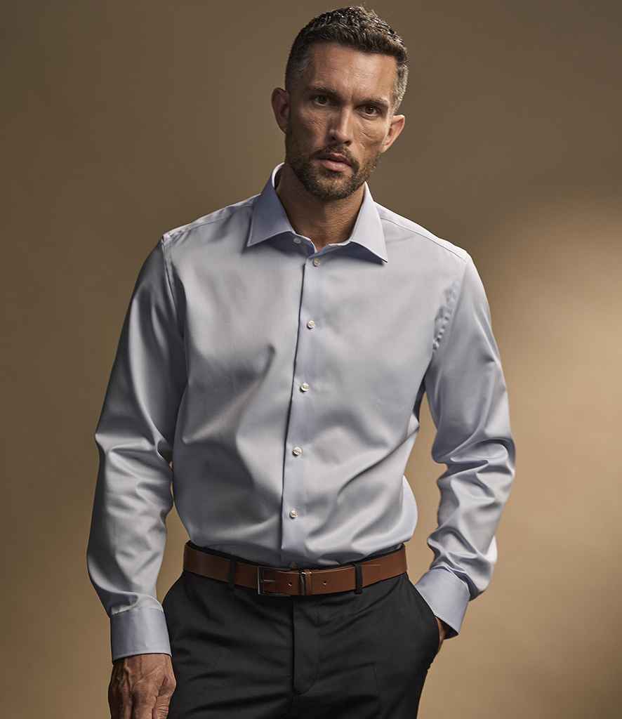 Tee Jays Luxury Comfort Fit Long Sleeve Oxford Shirt - Light Blue