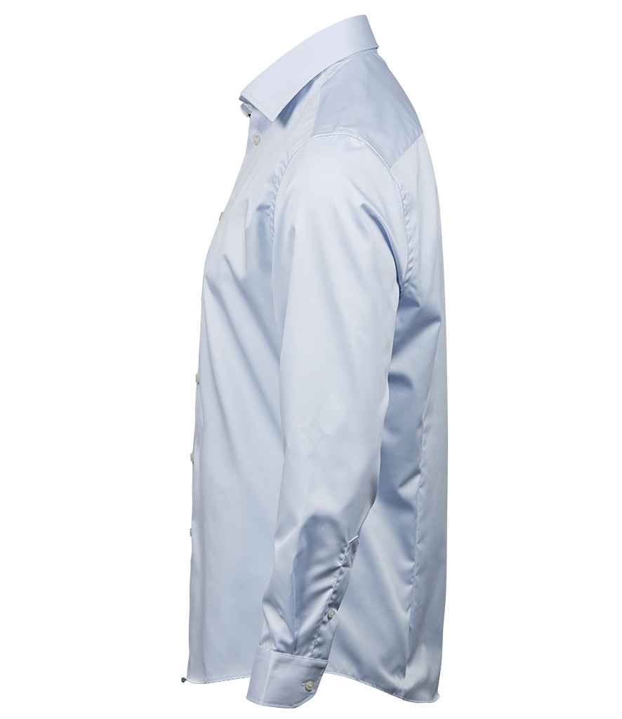 Tee Jays Luxury Comfort Fit Long Sleeve Oxford Shirt - Light Blue