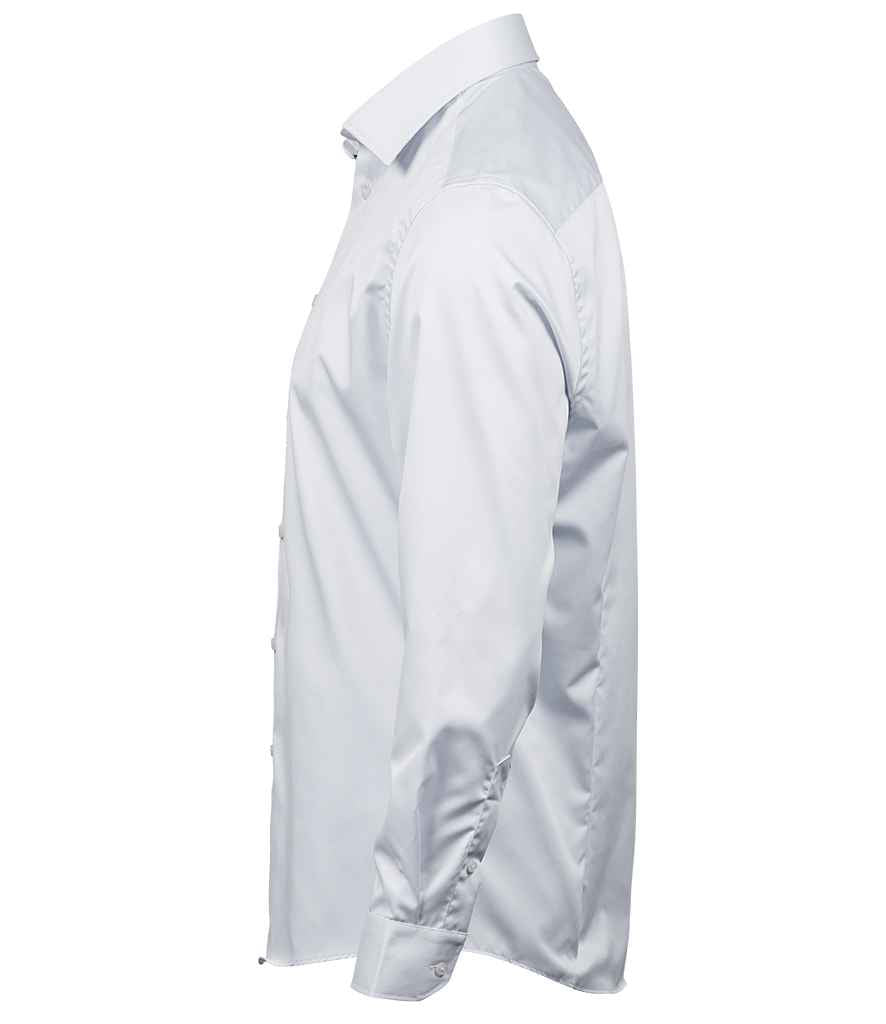 Tee Jays Luxury Comfort Fit Long Sleeve Oxford Shirt - White