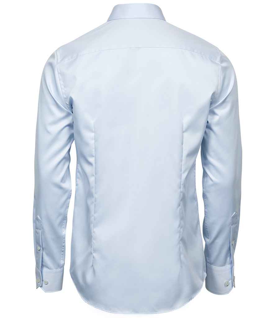 Tee Jays Luxury Slim Fit Long Sleeve Oxford Shirt - Light Blue