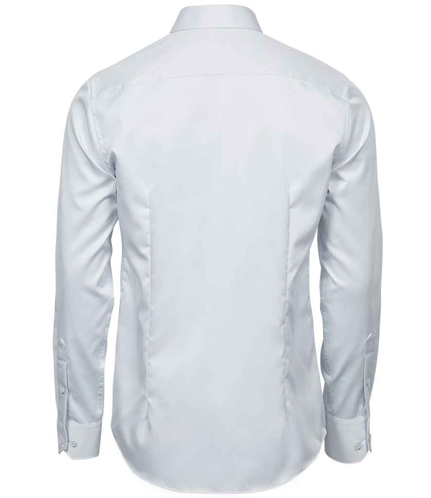 Tee Jays Luxury Slim Fit Long Sleeve Oxford Shirt - White
