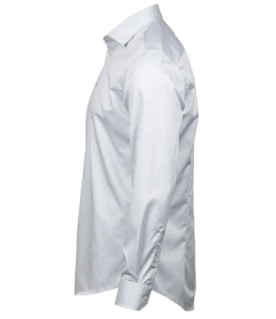 Tee Jays Luxury Slim Fit Long Sleeve Oxford Shirt - White