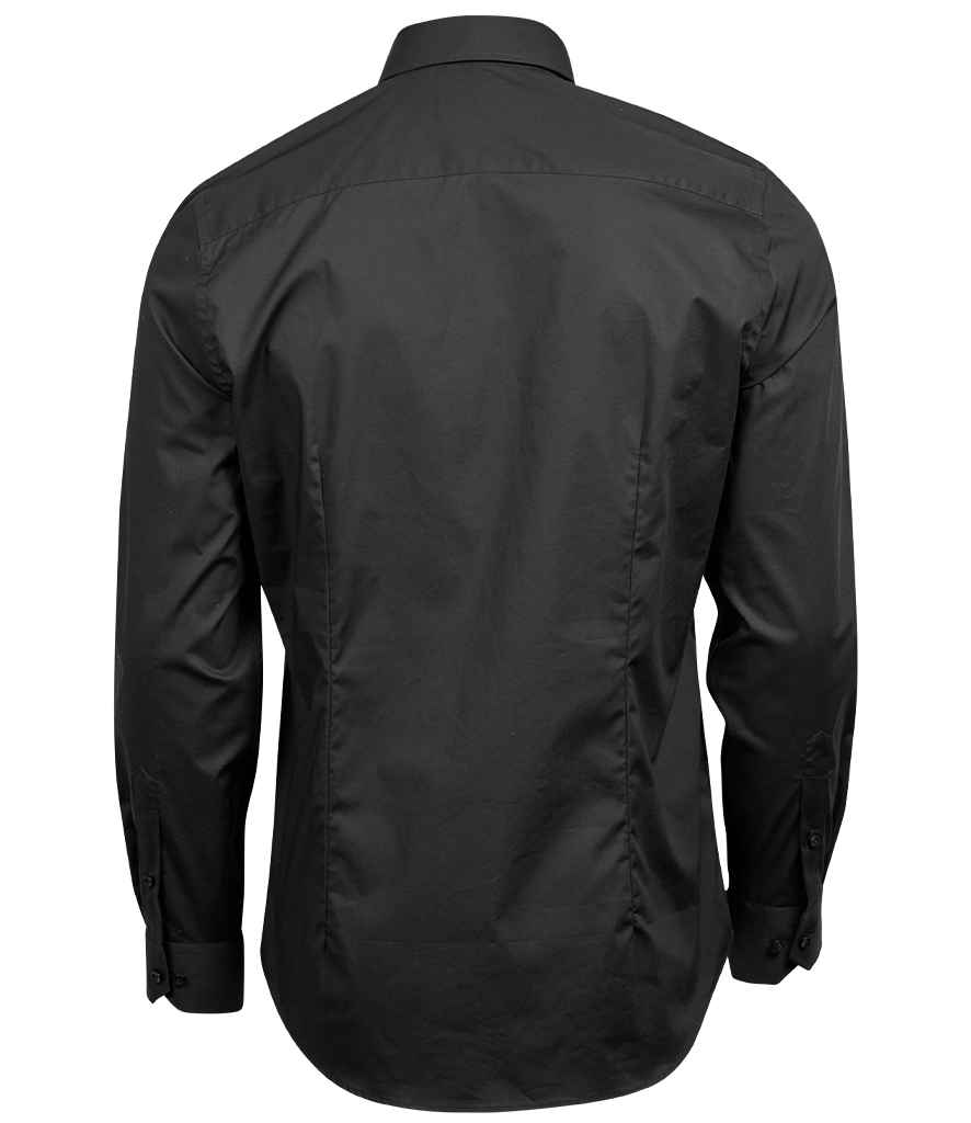 Tee Jays Luxury Stretch Long Sleeve Shirt - Black