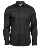 Tee Jays Luxury Stretch Long Sleeve Shirt - Black