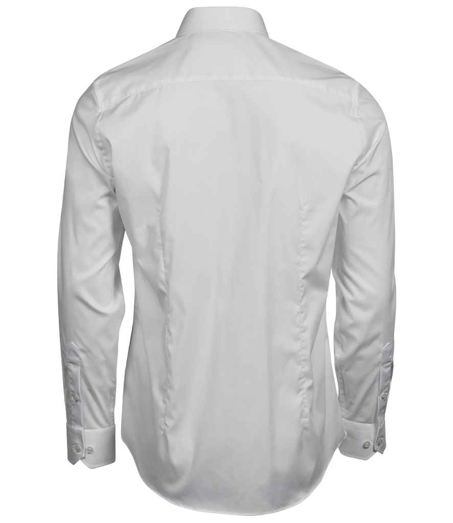Tee Jays Luxury Stretch Long Sleeve Shirt - White