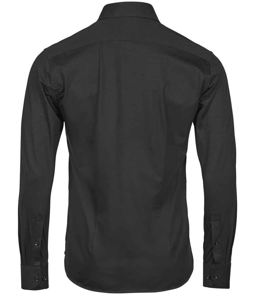Tee Jays Active Stretch Long Sleeve Shirt - Black