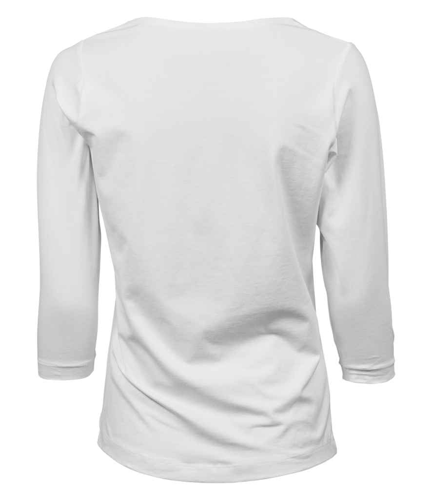 Tee Jays Ladies Stretch 3/4 Sleeve T-Shirt - White