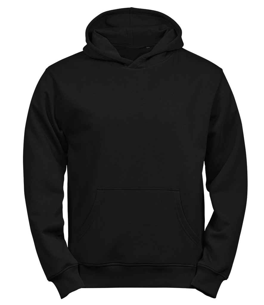 Tee Jays Kids Unlabeled Hooded Sweatshirt - Black