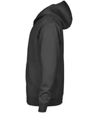 Tee Jays Unlabeled Hooded Full Zip Sweatshirt - Black