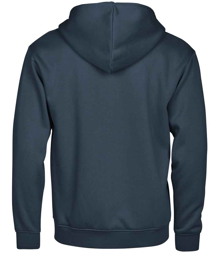 Tee Jays Unlabeled Hooded Full Zip Sweatshirt - Ink Blue
