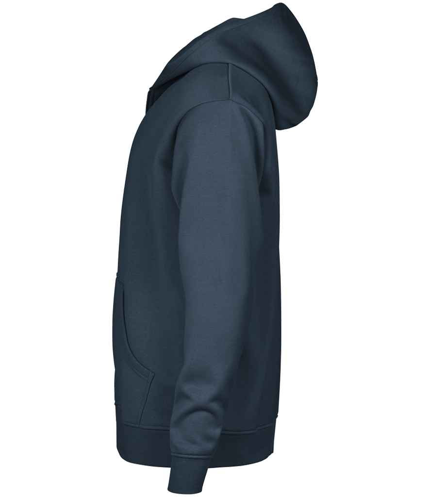 Tee Jays Unlabeled Hooded Full Zip Sweatshirt - Ink Blue