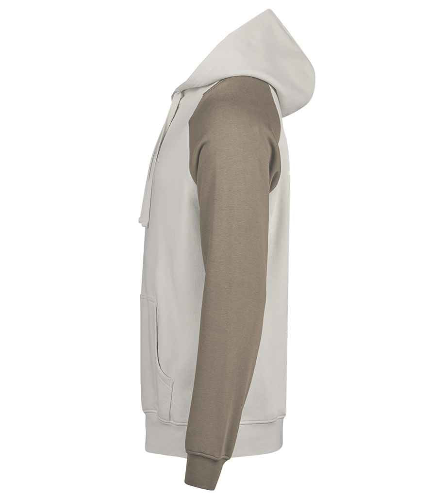 Tee Jays Unlabeled Two-Tone Hooded Sweatshirt - Cement/Clay