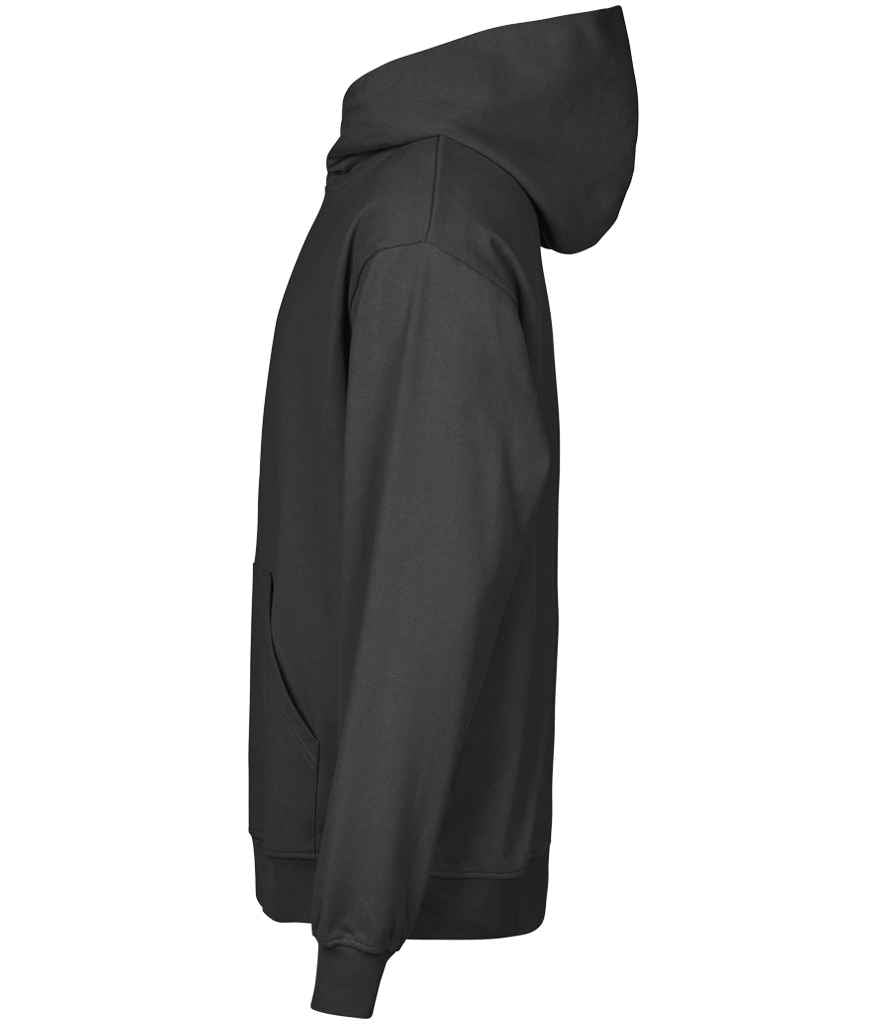 Tee Jays Unlabeled Heavy Loose Fit Hooded Sweatshirt - Black