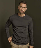 Tee Jays Long Sleeve Interlock T-Shirt - Black