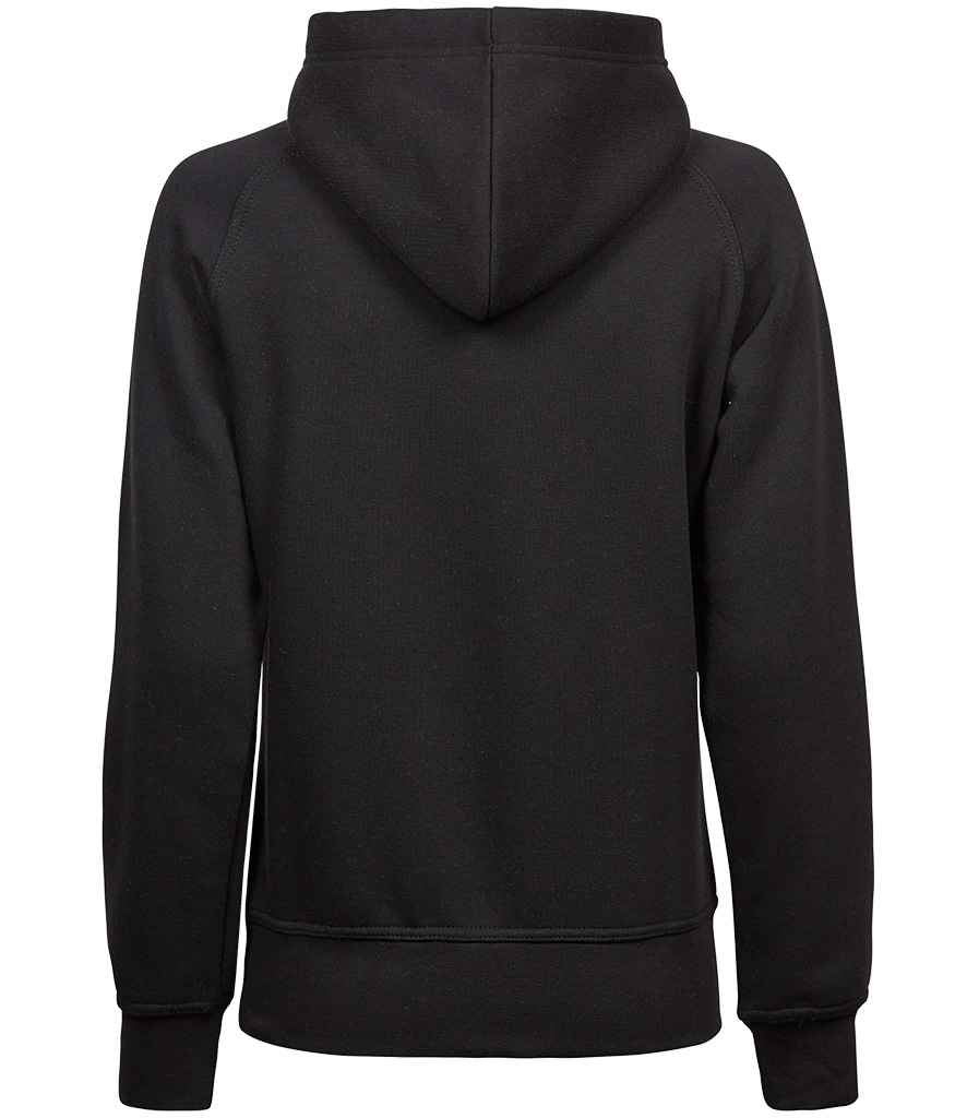 Tee Jays Ladies Raglan Hooded Sweatshirt - Black