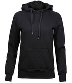 Tee Jays Ladies Raglan Hooded Sweatshirt - Black