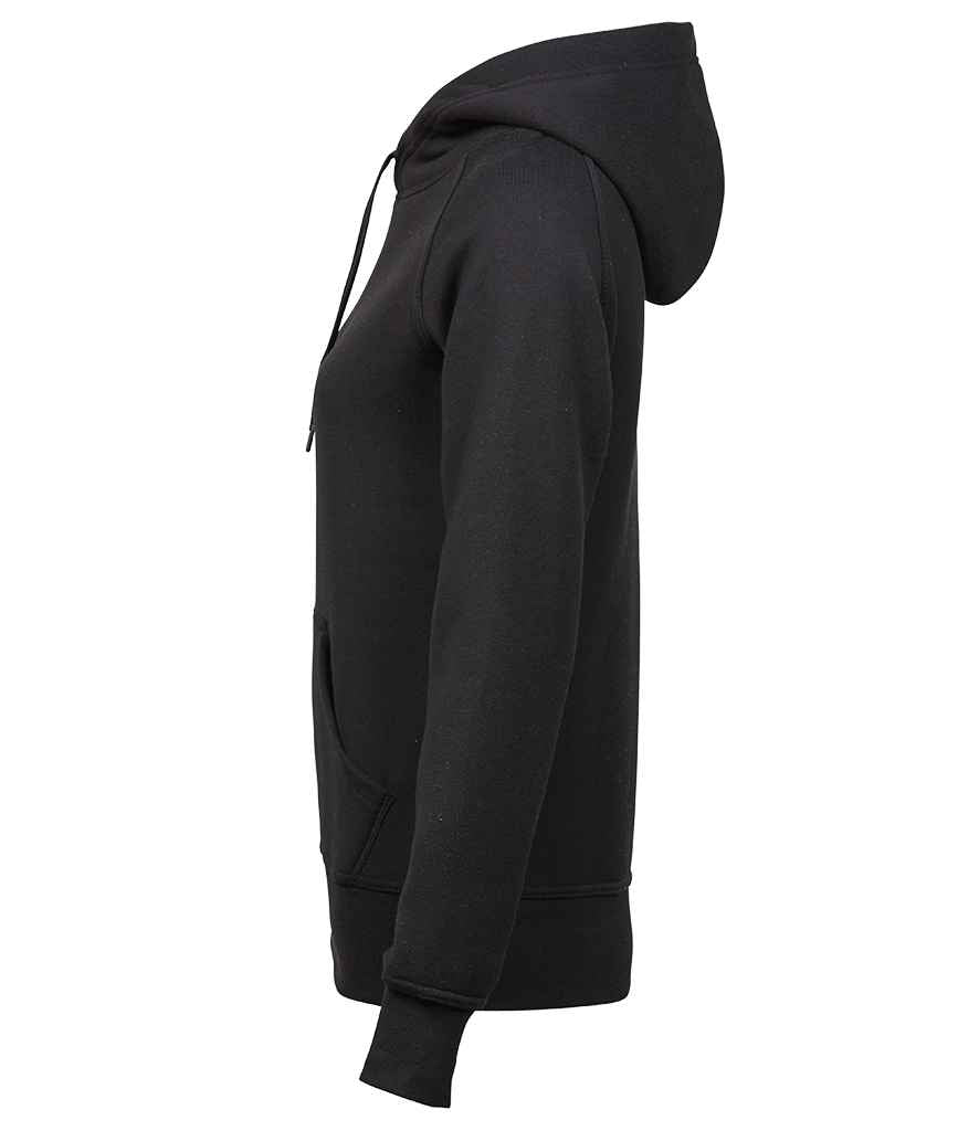Tee Jays Ladies Raglan Hooded Sweatshirt - Black