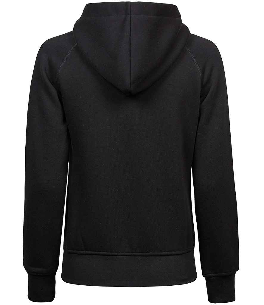 Tee Jays Ladies Fashion Zip Hooded Sweatshirt - Black