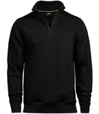 Tee Jays Half Zip Sweatshirt - Black
