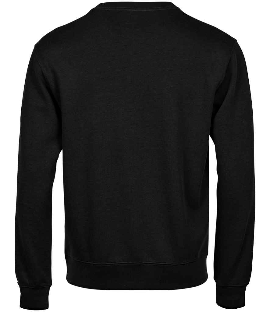 Tee Jays Ribbed Interlock Crew Neck Sweatshirt - Black