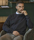 Tee Jays Ribbed Interlock Crew Neck Sweatshirt - Black
