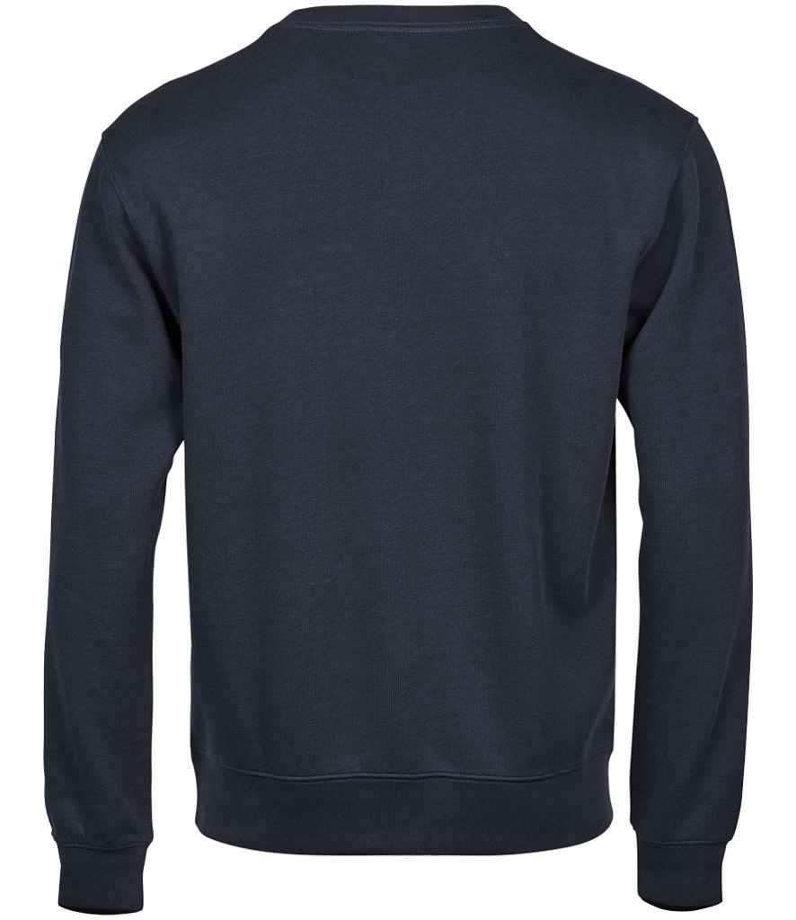 Tee Jays Ribbed Interlock Crew Neck Sweatshirt - Navy