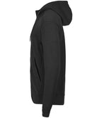 Tee Jays Ribbed Interlock Full Zip Hooded Sweatshirt - Black