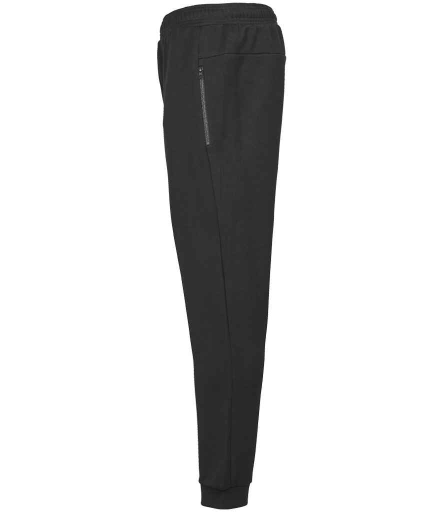 Tee Jays Ribbed Interlock Sweat Pants - Black