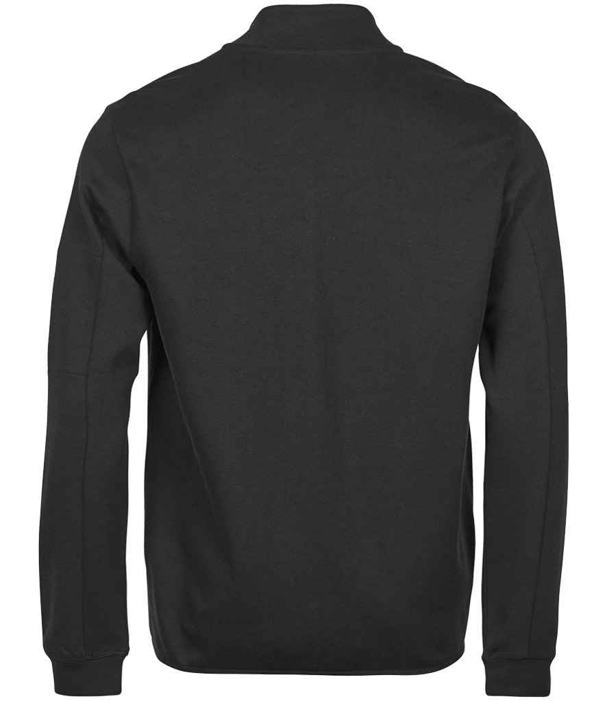 Tee Jays Athletic Full Zip Sweat Cardigan - Black