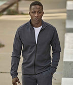 Tee Jays Athletic Full Zip Sweat Cardigan - Black