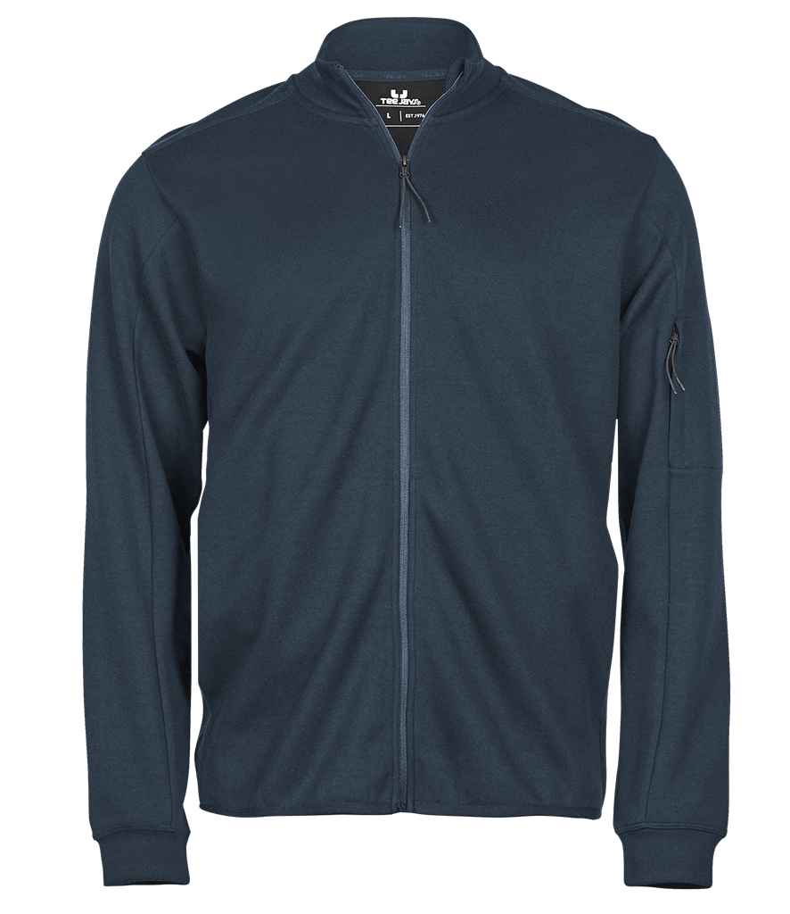 Tee Jays Athletic Full Zip Sweat Cardigan - Ink Blue