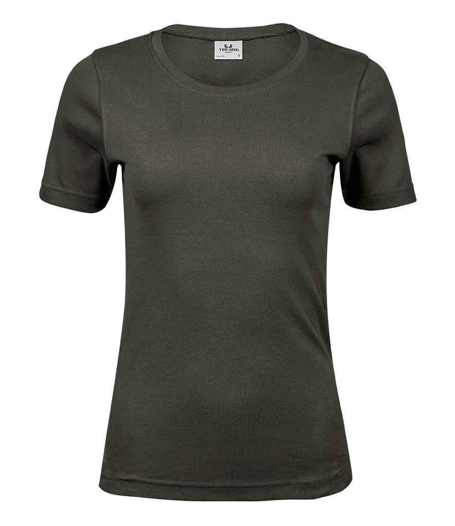 Tee Jays Ladies Interlock T-Shirt - Deep Green