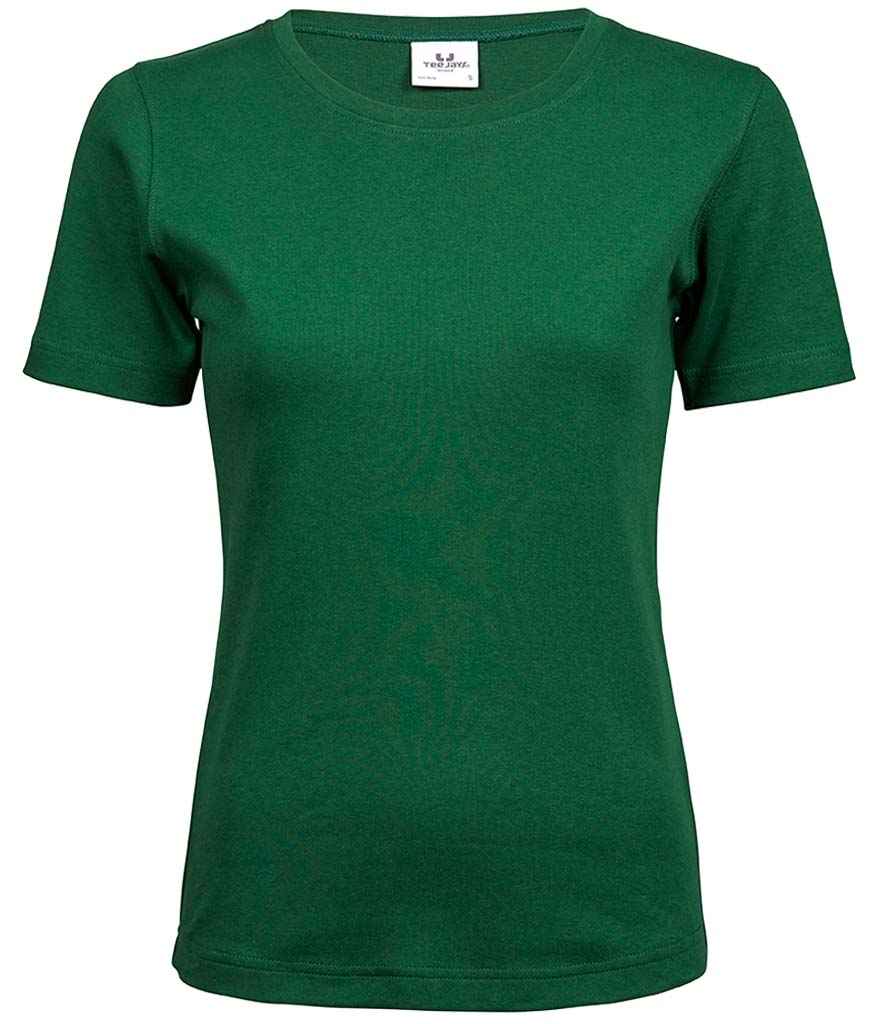 Tee Jays Ladies Interlock T-Shirt - Forest Green