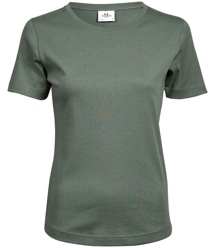 Tee Jays Ladies Interlock T-Shirt - Leaf Green