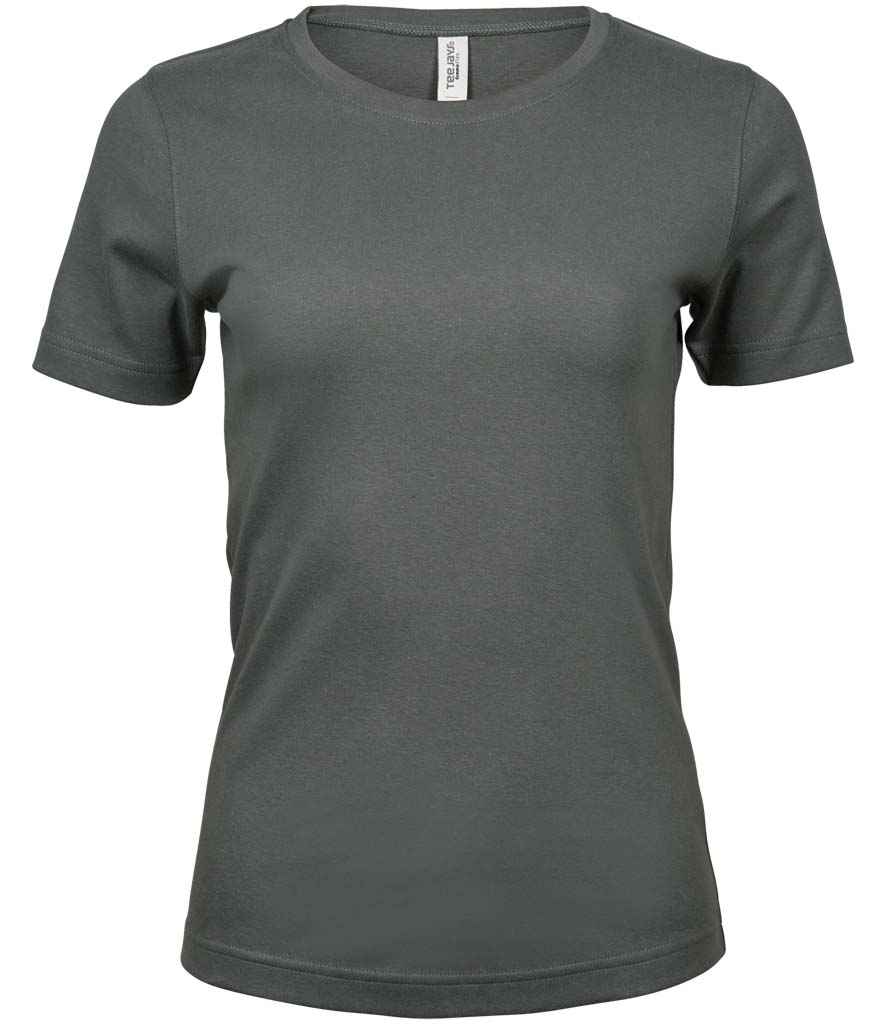 Tee Jays Ladies Interlock T-Shirt - Powder Grey