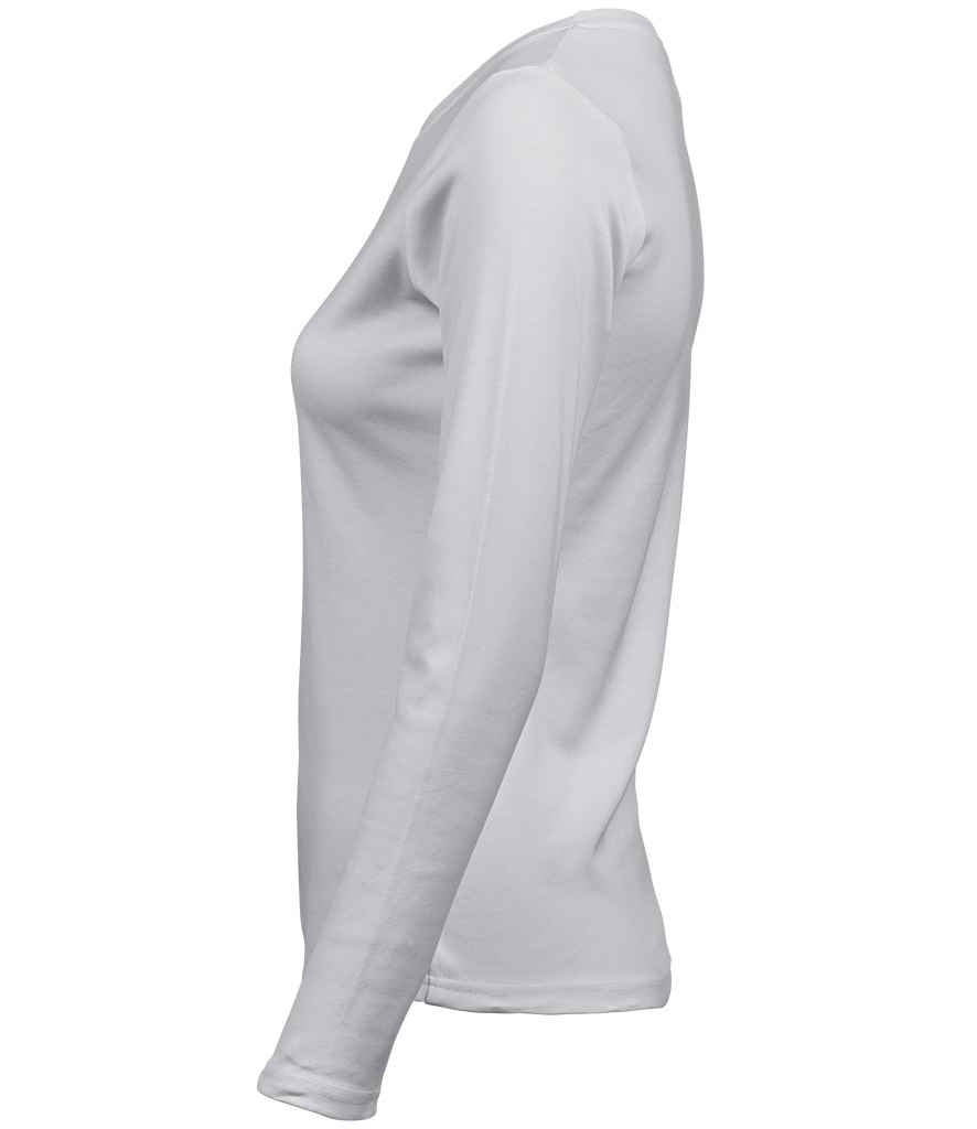Tee Jays Ladies Long Sleeve Interlock T-Shirt - White