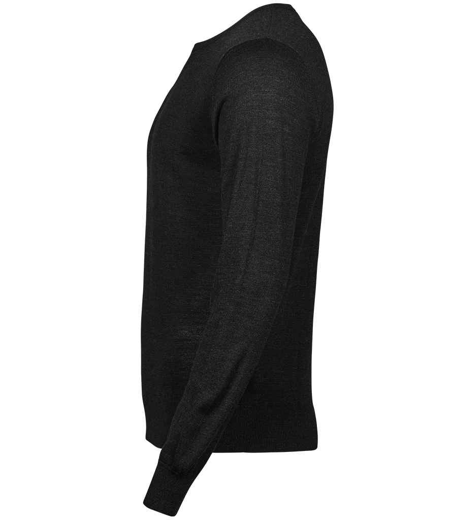Tee Jays Merino Blend Crew Neck Sweater - Black